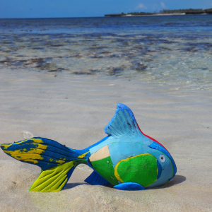 Reef Fish Escultura de Flip Flops