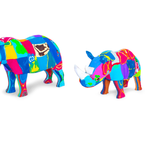 Rhino Escultura de Flip Flops